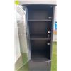 Image 3 : Black Display Cabinet With Glass Door and Shelves