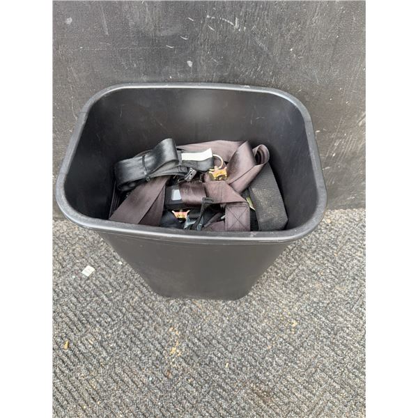 Black Automotive Seat Belt Straps with Buckles