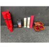 Image 1 : Storage Tubes and Wooden Holder