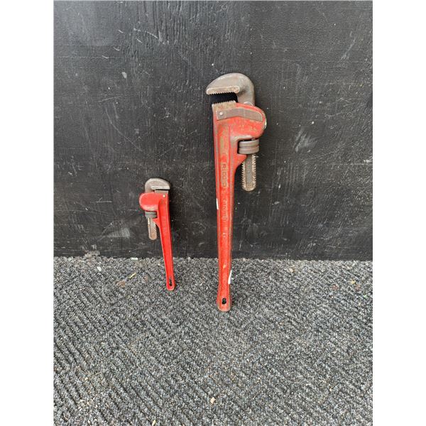 RIDGID 18" and Mastercraft 12" Heavy Duty Pipe Wrenches