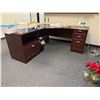 Image 2 : L-Shaped Wooden Desk w/ 4 Drawers 71" x 71" x 23" x 30"H (contents not included)