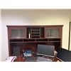 Image 3 : L-Shaped Wooden Desk w/ 4 Drawers & Hutch 71" x 71" x 23" x 70"H & Rolling Chair (contents not inclu
