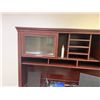 Image 9 : L-Shaped Wooden Desk w/ 4 Drawers & Hutch 71" x 71" x 23" x 70"H & Rolling Chair (contents not inclu