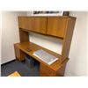 Image 5 : Wooden Desk, Sideboard Cabinet  w/ Hutch, Book Shelf & Rolling Chair, Misc Sizes (contents not inclu