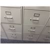 Image 6 : Qty 3 HON 4-Drawer Filing Cabinets 18" x 28" x 52"H (each)
