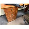 Image 5 : U-Shaped Wooden Desk w/ Book Shelf & Rolling Chair, Misc Sizes (contents not included)