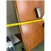 Image 7 : U-Shaped Wooden Desk w/ Book Shelf & Rolling Chair, Misc Sizes (contents not included)