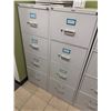 Image 1 : Qty 2 HON 4-Drawer Filing Cabinets 18" x 28" x 52"H (each)
