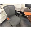 Image 5 : L-Shaped Wooden Desk w/ 4 Drawers 71" x 71" x 23" x 30"H & Wall Shelving Unit & Rolling Chair (conte