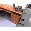 Image 4 : U-Shaped Wooden Desk w/ White Board & Cork Board, Misc Sizes (contents not included)