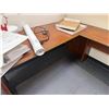 Image 6 : U-Shaped Wooden Desk w/ White Board & Cork Board, Misc Sizes (contents not included)