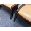 Image 6 : Qty 2 Wood-Framed Upholstered Chairs 22" x 36"H