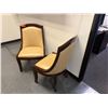 Image 6 : Qty 2 Wood-Framed Upholstered Chairs 22" x 36"H