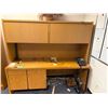 Image 2 : Wooden Desk w/ Hutch & Book Shelf, Misc Sizes (contents not included)