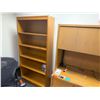 Image 3 : Wooden Desk w/ Hutch & Book Shelf, Misc Sizes (contents not included)