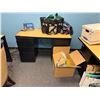 Image 3 : Qty 2 Rectangular Desks, Table w/ Filing Undercabinets & Rolling Chair, Misc Sizes (contents not inc