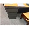 Image 5 : Qty 2 Rectangular Desks, Table w/ Filing Undercabinets & Rolling Chair, Misc Sizes (contents not inc