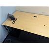 Image 29 : Qty 3 Desks, 2-Drawer Lateral Filing Cabinet & Rolling Chair, Misc Sizes (contents not included)