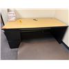 Image 7 : Qty 3 Desks, 2-Drawer Lateral Filing Cabinet & Rolling Chair, Misc Sizes (contents not included)