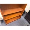Image 12 : L-Shaped Wooden Desk w/ 4 Drawers 71" x 71" x 23" x 30"H & Book Shelf & Rolling Chair (contents not 