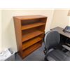 Image 4 : L-Shaped Wooden Desk w/ 4 Drawers 71" x 71" x 23" x 30"H & Book Shelf & Rolling Chair (contents not 