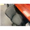 Image 12 : Conference Table w/ 2-Sections 168" x 48" 29"H x & 7 Rolling Chairs