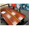 Image 14 : Conference Table w/ 2-Sections 168" x 48" 29"H x & 7 Rolling Chairs