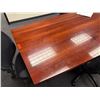 Image 2 : Conference Table w/ 2-Sections 168" x 48" 29"H x & 7 Rolling Chairs
