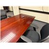 Image 4 : Conference Table w/ 2-Sections 168" x 48" 29"H x & 7 Rolling Chairs