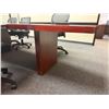 Image 6 : Conference Table w/ 2-Sections 168" x 48" 29"H x & 7 Rolling Chairs