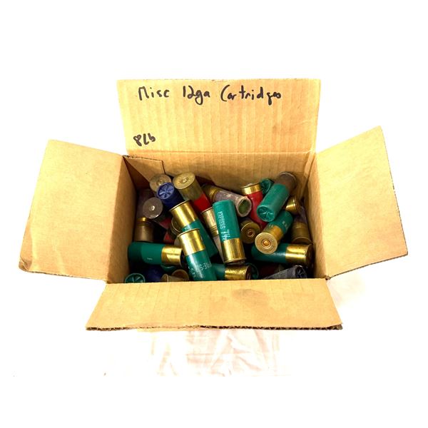 MIXED 12 GA SHOTSHELL & COLLECTIBLE CARTRIDGE LOT — APPROX. 8 LB — ASSORTED VINTAG