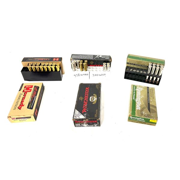 LOT #6033 — MIXED BIG-GAME RIFLE AMMUNITION — .375 H&H / .300 WSM / .45-70 GOVT / 