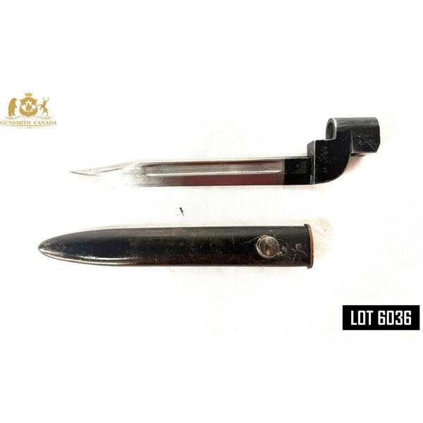 BRITISH No. 9 Mk I BAYONET – RSAF ENFIELD 1953 – PF-SERIALIZED – SCABBARD