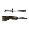 Image 2 : SWEDISH M/1896 MAUSER BAYONET — EJ AB ESKILSTUNA — SERIAL #581 — SCABBARD