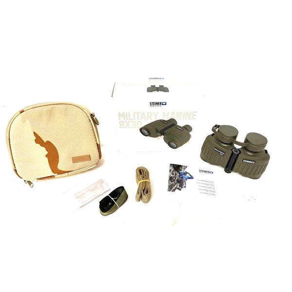 STEINER MILITARY MARINE 8×30 BINOCULARS — MODEL 2034 — NEW CONDITION — OR