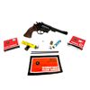 Image 2 : VINTAGE CROSMAN MODEL 38 COMBAT-TARGET .22 CAL PELGUN REVOLVER — POWERLETS — PELLE