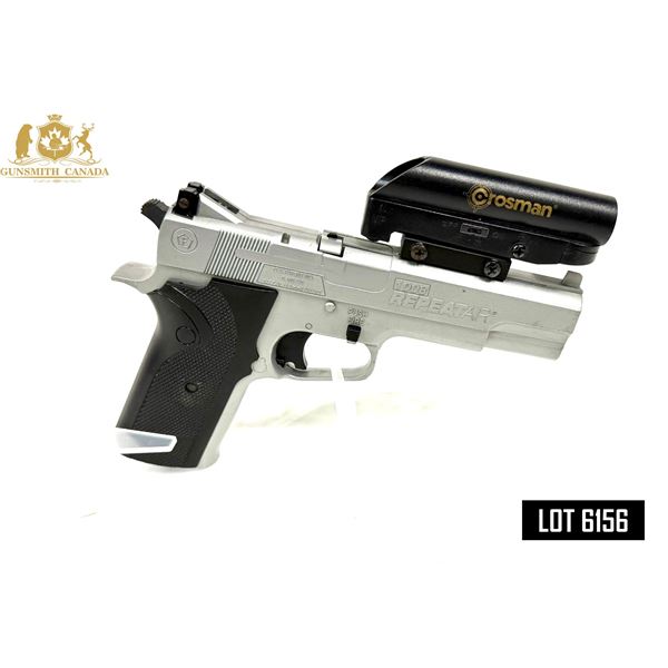 CROSMAN 1008 REPEATAIR .177 CAL CO₂ PELLET PISTOL — CROSMAN LASER SIGHT —