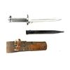 Image 6 : SWEDISH M/1896 MAUSER BAYONET — CROWN MARKED — STEEL SCABBARD — LEATHER F