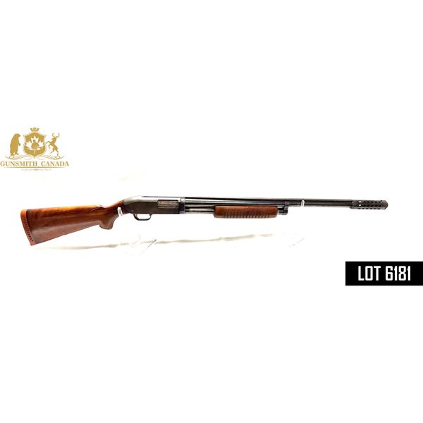 J.C. HIGGINS MODEL 20 12 GA PUMP-ACTION SHOTGUN — 26" BARREL — POWER PAC MUZZLE / 