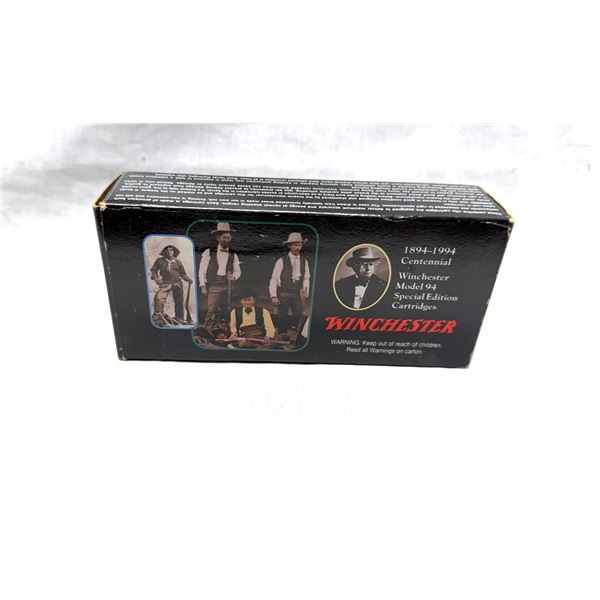 WINCHESTER MODEL 94 CENTENNIAL 1894–1994 SPECIAL EDITION .30-30 WIN. AMMUNITION  —