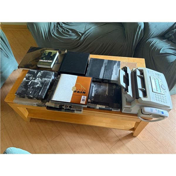 Asst. Books, Fax Machine, Wall Art