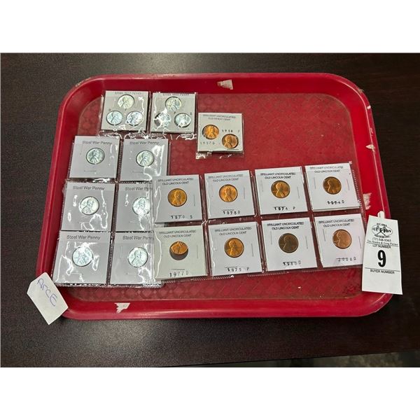 Steel War 12, Lincoln/Wheat Cents - 10