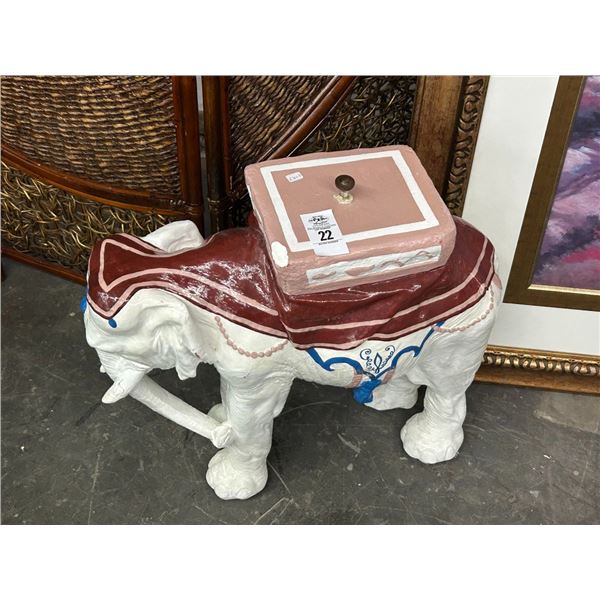 Concrete Elephant Décor - 2'
