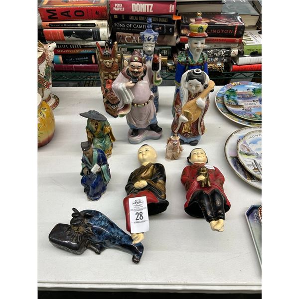 Asst. Oriental Figurines 11, Shelf Sitters