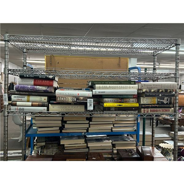 Large 2 Shelves Lot of Hardback Books, Some Celebrity