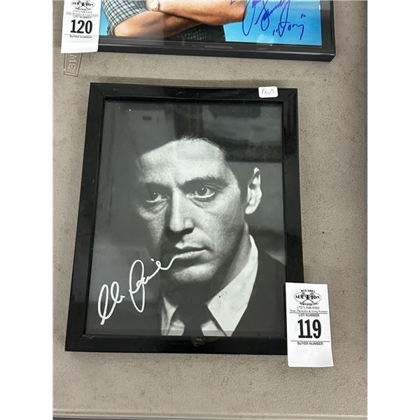 Al Pacino Autographed Framed Vintage Photo