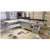 Image 1 : MJ6123/MJ-45 INDUSTRIAL GRADE SLIDING TABLE PANEL SAW WITH CUSTOM BUILT WOOD TABLE EXTENSION