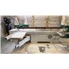 Image 2 : MJ6123/MJ-45 INDUSTRIAL GRADE SLIDING TABLE PANEL SAW WITH CUSTOM BUILT WOOD TABLE EXTENSION