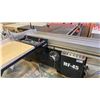 Image 3 : MF-45 INDUSTRIAL GRADE SLIDING TABLE PANEL SAW WITH CUSTOM BUILT WOOD TABLE EXTENSION