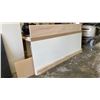 Image 1 : 7 PIECES OF ASSORTED PLYWOODS- 1-(4' X 8' X 1/2") WHITE FINISHED PLYWOOD, 1-(4'X 8') SHEET OF